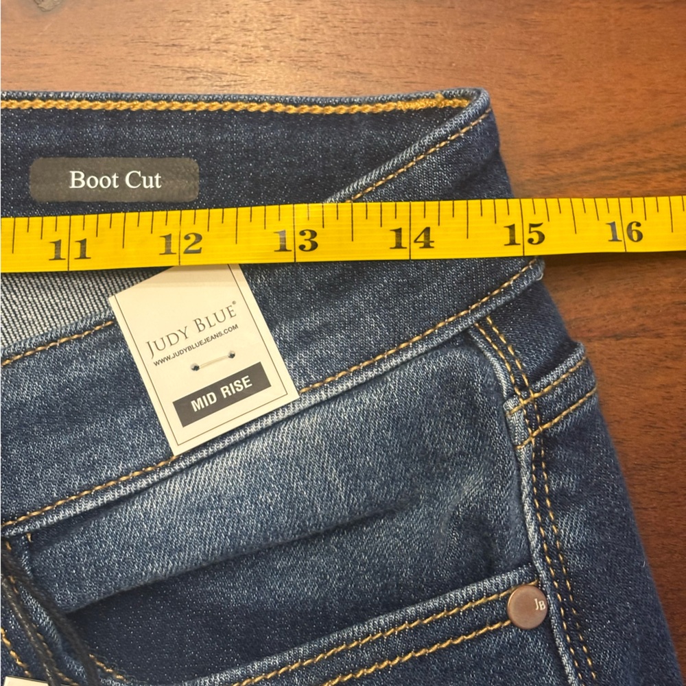 NWT Judy Blue Dark Wash Boot Cut Jeans - Picture 7 of 9